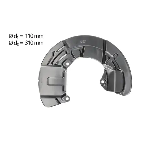 AIC Abdeckblech Ankerblech Bremsscheibe f&uuml;r VOLVO S60 S80 V70 2 vorne links 30760816