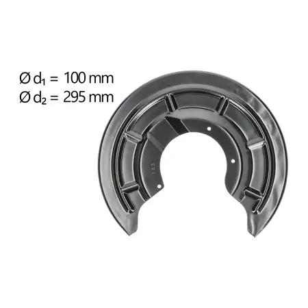 AIC Abdeckblech Ankerblech Bremsscheibe f&uuml;r RENAULT Grand Scenic / Megane 2 hinten links