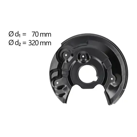 AIC Abdeckblech Ankerblech f&uuml;r SKODA Yeti VW Beetle Scirocco 3 hinten links 1Q0615611F