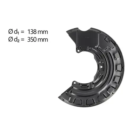 AIC Abdeckblech Ankerblech f&uuml;r VW Golf 5 6 Passat B6 AUDI A3 8P SEAT Leon 1P vorne rechts