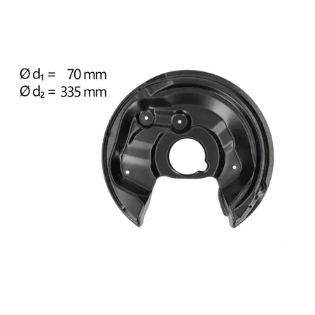 AIC Abdeckblech Ankerblech f&uuml;r SKODA Yeti VW Beetle Scirocco 3 hinten rechts 1Q0615612E