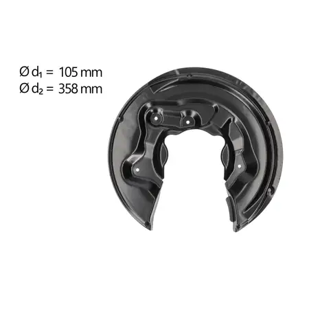 AIC Abdeckblech Ankerblech f&uuml;r VW Passat B7 Tiguan 5N AUDI A3 8P SKODA hinten rechts