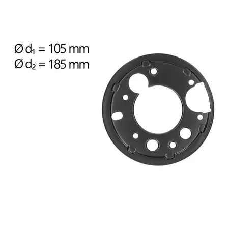 AIC 57887 Abdeckblech Ankerblech f&uuml;r MERCEDES-BENZ Sprinter 4t B904 Hinterachse links