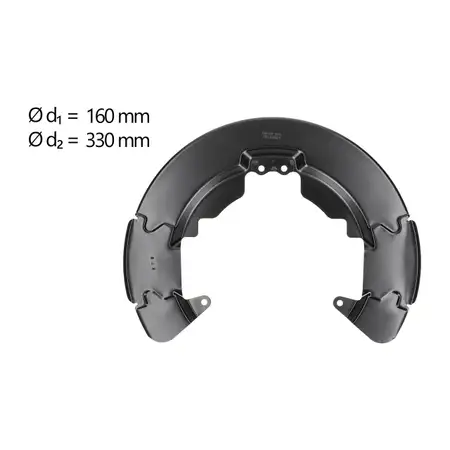 AIC Abdeckblech Ankerblech f&uuml;r FORD C-Max DM2 Focus 2 Kuga 2 Transit Connect V408 vorne