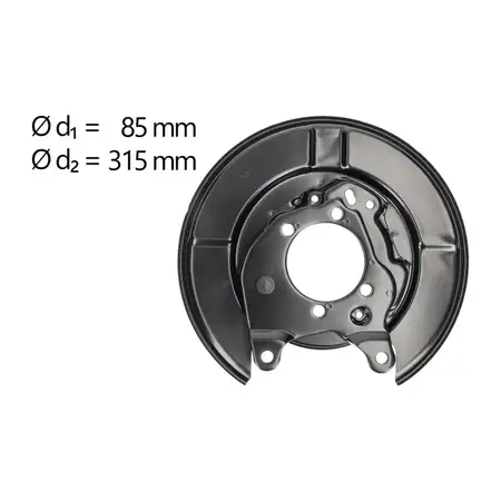 AIC Abdeckblech Ankerblech f&uuml;r NISSAN Juke Cube Qashqai X-Trail hinten links 44030CY01A