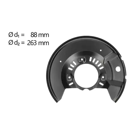 AIC 58277 Abdeckblech Ankerblech f&uuml;r TOYOTA Yaris P1 Yaris Verso P2 vorne rechts