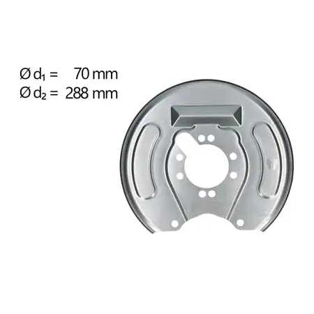 AIC Abdeckblech Ankerblech f&uuml;r MITSUBISHI Space Star Carisma VOLVO S40 V40 hinten links