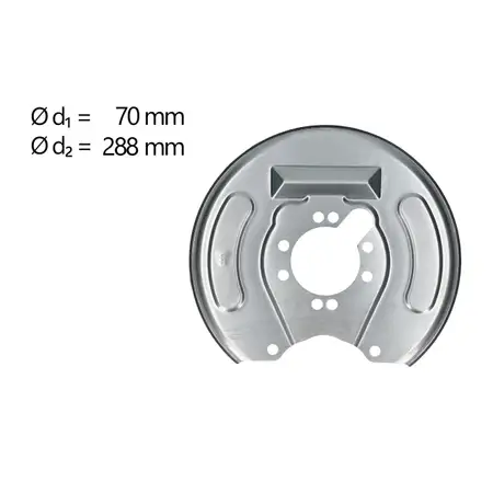 AIC Abdeckblech Ankerblech f&uuml;r MITSUBISHI Space Star Carisma VOLVO S40 V40 hinten rechts