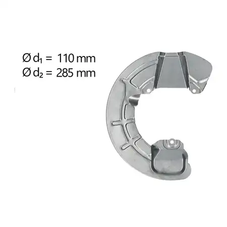 AIC 58832 Abdeckblech Ankerblech f&uuml;r VOLVO 850 S70 V70 C70 Vorderachse rechts 3516845