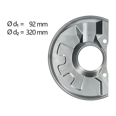 AIC Abdeckblech Bremsscheibe f&uuml;r MITSUBISHI Carisma Space Star VOLOV S40 V40 vorne links