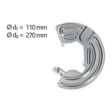 AIC Abdeckblech Ankerblech f&uuml;r RENAULT Clio 1 2 Megane 1 19 1 2 Kangoo 5 9 vorne links