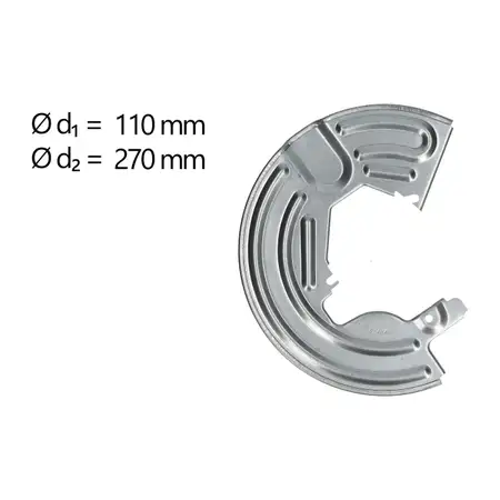 AIC Abdeckblech Ankerblech f&uuml;r RENAULT Clio 1 2 Megane 1 19 1 2 Kangoo 5 9 vorne rechts