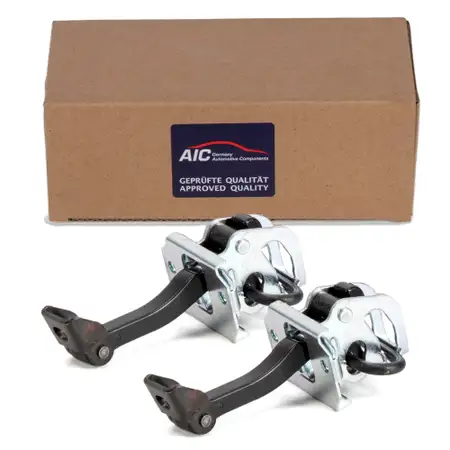 2x AIC T&uuml;rfeststeller T&uuml;rfangband f&uuml;r BMW 3er E46 Limo + Touring vorne 51218160959
