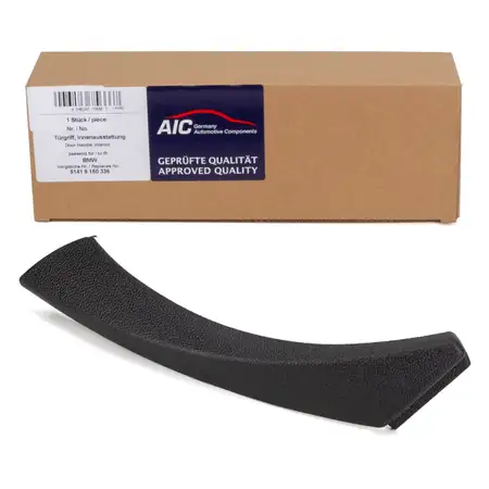 AIC 75666 Spange T&uuml;rgriff Zuziehgriff Schwarz f&uuml;r BMW 3er E90 E91 E92 rechts 51419150336