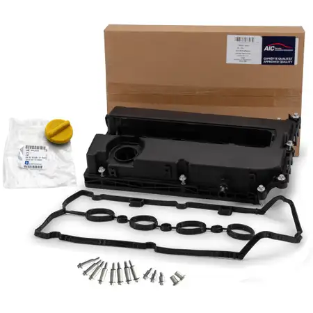 AIC Ventildeckel + Dichtung + Deckel f&uuml;r OPEL Astra H Corsa D Signum Zafira B C 1.6 1.8