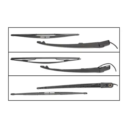 AIC Heckwischerarm + Wischblatt + Kappe f&uuml;r CITROEN C5 1 Xsara Picasso PEUGEOT 306 hinten