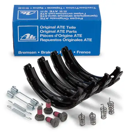 ATE 03013701702 Bremsbacken + Federn Satz f&uuml;r MERCEDES W124 W168 W202 hinten 1244200720