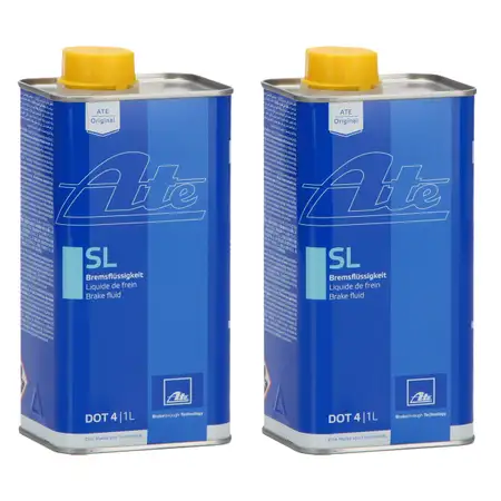 2L 2 liters ATE 03.9901-5802.2 705802 SL DOT 4 Brake Fluid