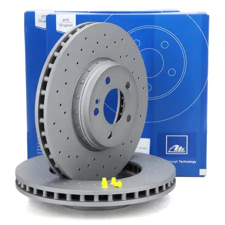ATE Bremsscheiben Satz f&uuml;r MERCEDES C-Klasse W205 C/A205 mit Sportpaket vorne 0004212112