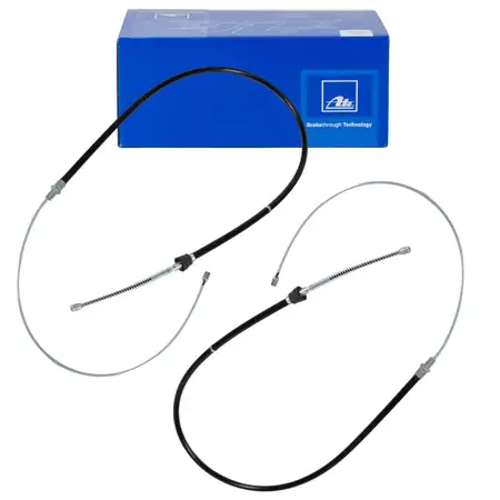 2x ATE Bremsseil Feststellbremse f&uuml;r VW Polo 9N Cordoba Ibiza 3 1 2 hinten 6Q0609721M