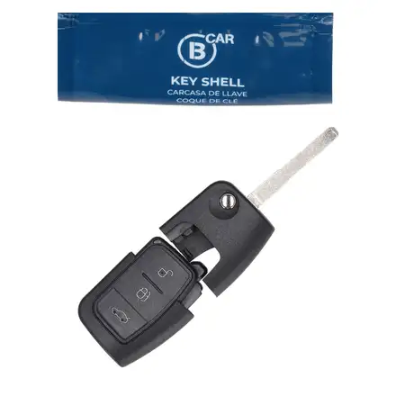 B CAR Schl&uuml;sselgeh&auml;use 3-Tasten f&uuml;r FORD Fiesta 6 Focus 2 C-Max 2 Mondeo 4 Galaxy 2