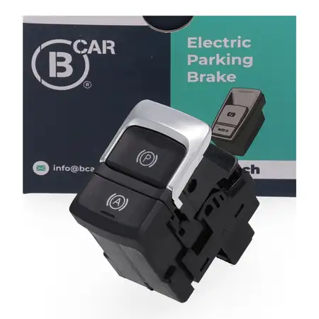 B CAR Schalter Taster Feststellbremse Parkbremse Schwarz f&uuml;r AUDI Q3 8U 8U0927225G 6PS
