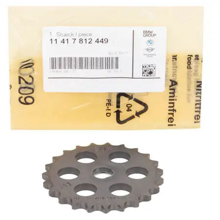 ORIGINAL BMW Zahnrad &Ouml;lpumpe 1er 3er 4er 5er 6er 7er X3-7 N47/57 B37/47/57 11417812449