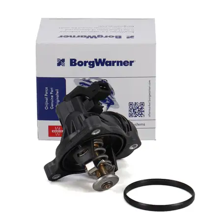 BORGWARNER Thermostat + Geh&auml;use BMW E81 E81 E87 E46 E90 E60 E84 E83 N42 N43 N45 N46