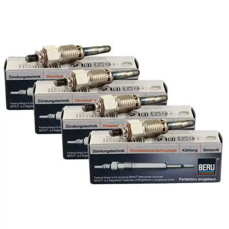 4x BERU GN857 0100226173 Gl&uuml;hkerze f&uuml;r AUDI SEAT SKODA VW 1.3-2.7 D N10213001