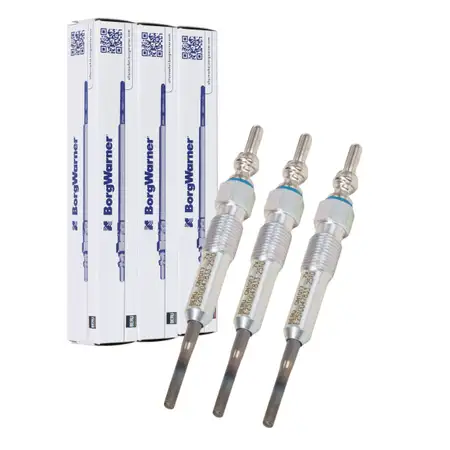 3x BERU GN1017 Glow Plug for VW Polo 4, Ibiza 3, 4, Fabia 2, 1.4 TDI, BMW BMS N10591608