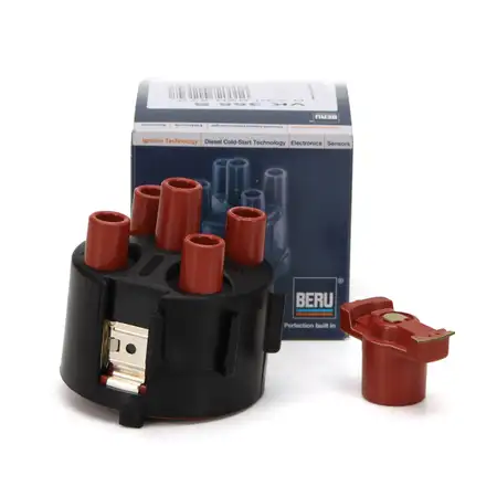 BERU Verteilerkappe + BREMI Verteilerfinger f&uuml;r VW Golf 2 Passat B2 B3/B4 1.6 1.8