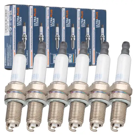 6x BERU UPT10P Z&uuml;ndkerze f&uuml;r BMW 3er E36 E46 M3 Z3M Z4M E85 E86 3.0 3.2 S50 S54 286-360 PS