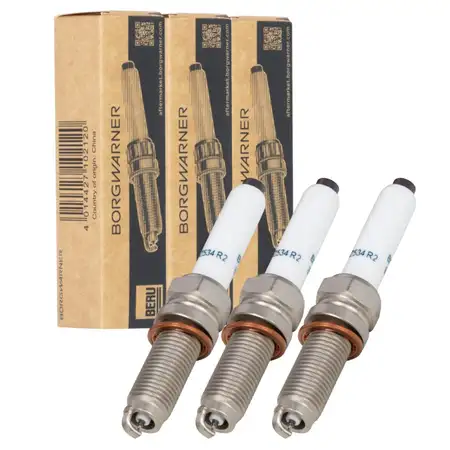 3x BERU Z534 Z&uuml;ndkerze f&uuml;r VW Golf 8 Polo 6 A1 A3 Q2 Ibiza Leon Fabia 1.0 TSI 05E905602