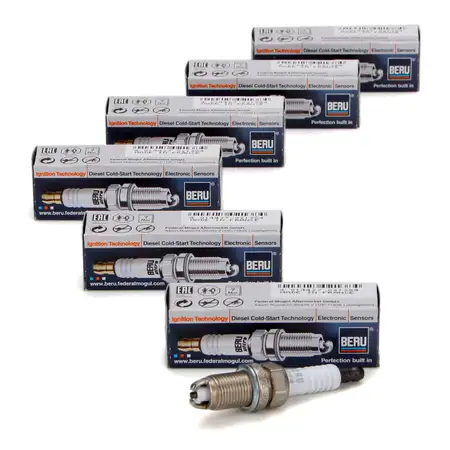 6x BERU Z14 0001335732 Z&uuml;ndkerze f&uuml;r BMW 3er E36 5er E34 E39 E38 Z3 PORSCHE Boxster 2.5