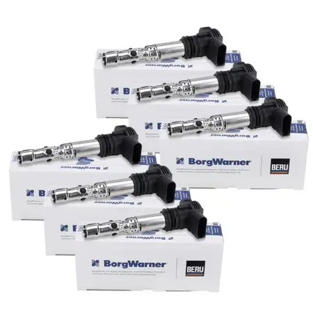 6x BERU ZSE043 Ignition Coil for AUDI A6 C5 2.7 T 250 hp BES 08/2001&ndash;01/2005 06A905115D
