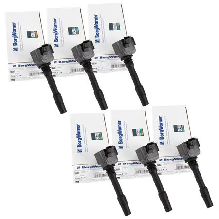 6x BERU ZS538 Z&uuml;ndspule f&uuml;r BMW F20/21 F22/23 F30-34 G20/21 F32-36 G30/31 X3 X5 X6 Z4 B58