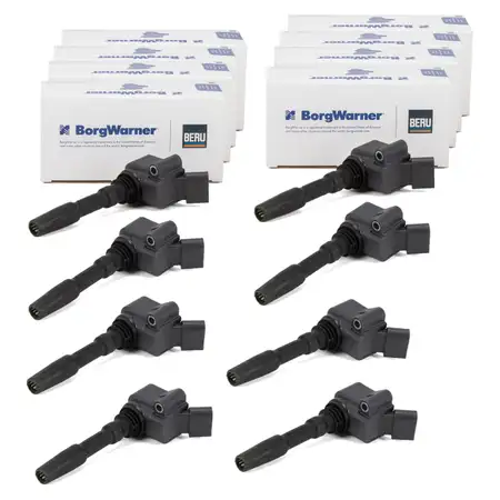 8x BERU ZSE137 Z&uuml;ndspule + Kerzenstecker f&uuml;r PORSCHE Cayenne 9Y Panamera 971 4.0 GTS/Turbo