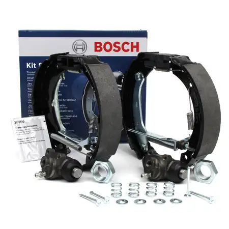 BOSCH 0204114554 KIT SUPER PRO Bremsbacken + Radbremszylinder Satz f&uuml;r RENAULT Clio 2 1