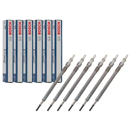 6x BOSCH 0250603024 Gl&uuml;hkerze f&uuml;r MERCEDES W204 W211 W212 W461 W463 W164 OM642 0011596601