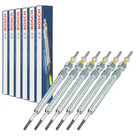 6x BOSCH Gl&uuml;hkerze f&uuml;r VW Touareg AUDI A4 B9 A5 F5 A6 C8 A7 4K A8 D5 3.0 TDI 059963319AC