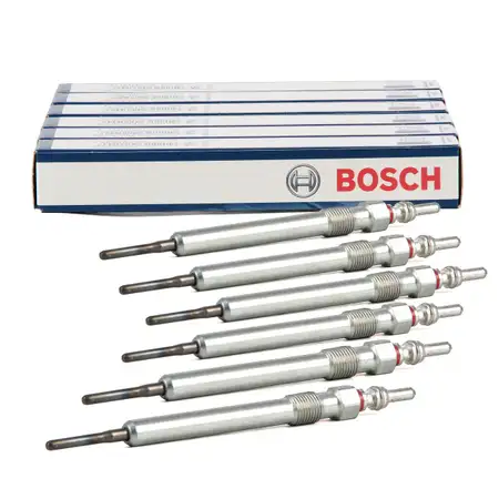 6x BOSCH GLP194 GLP2-HS 0250403009 Gl&uuml;hkerze f&uuml;r AUDI A4 A5 A6 A7 Q5 Touareg 2.7/3.0 TDI