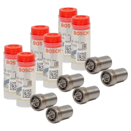 6x BOSCH 0434250103 Einspritzd&uuml;se Zapfend&uuml;se f&uuml;r VW LT 28-35/40-55 1 2.4 D/TD 068130211B