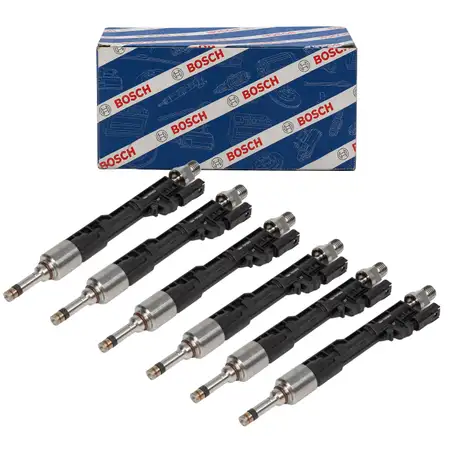 6x BOSCH 0261500109 Einspritzventil f&uuml;r BMW 1er 2er 3er 4er 5er 6er 7er X3 X4 X5 X6 N55