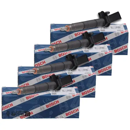 4x BOSCH 0445116024 Einspritzd&uuml;se f&uuml;r BMW E81-88 E90-93 E60/61 X1 E84 X3 N47 13537805428