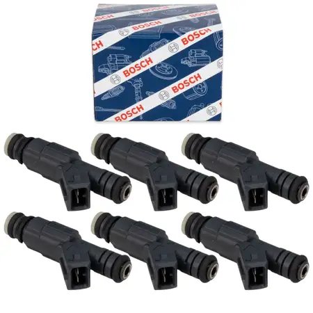 6x BOSCH 0280156346 Einspritzventil f&uuml;r BMW 3er E30 325i 5er E34 525i Z1 M20 13641731357