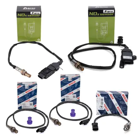 3x BOSCH Lambdasonde + 2x AMPRO Nox-Sensor f&uuml;r BMW F20/21 F22/23 F30-34 F32-36 B47 S1DEA