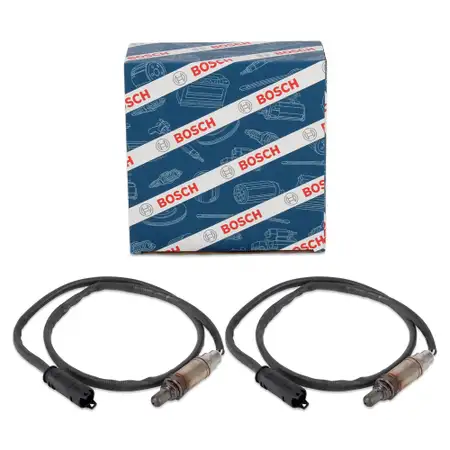 2x BOSCH NACH Kat Lambdasonde f&uuml;r BMW E46 E39 E38 X3 E83 X5 E53 Z3 E36 M52 M54 11781433940