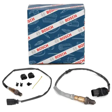 2x BOSCH VOR+NACH Kat Lambdasonde f&uuml;r VW Golf 5 6 Passat B6 B7 AUDI A3 8P 1.8/2.0 TSI