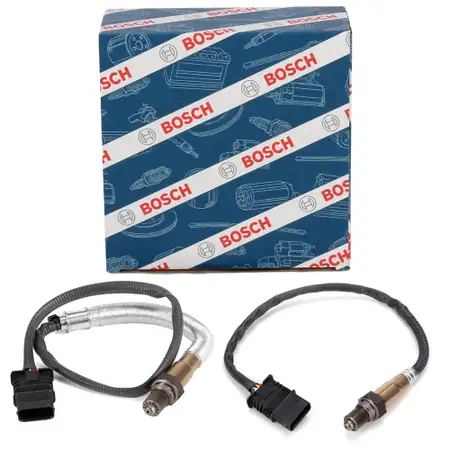 2x BOSCH VOR+NACH Kat Lambdasonde f&uuml;r BMW F22 F10/11/07 F12/13/06 F01-04 X4 X5 X6 N55