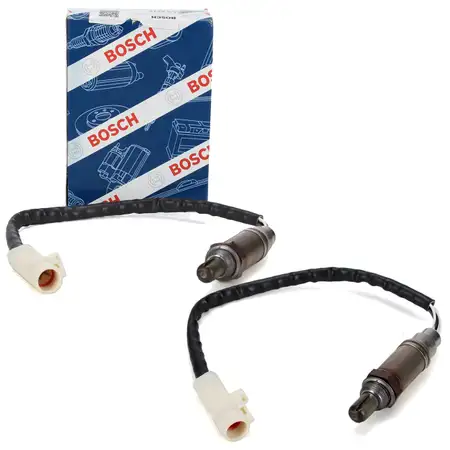 2x BOSCH VOR+NACH Kat Lambdasonde f&uuml;r FORD Focus 1 Mk1 ST170 Mondeo 3 MK3 3.0 V6 24V